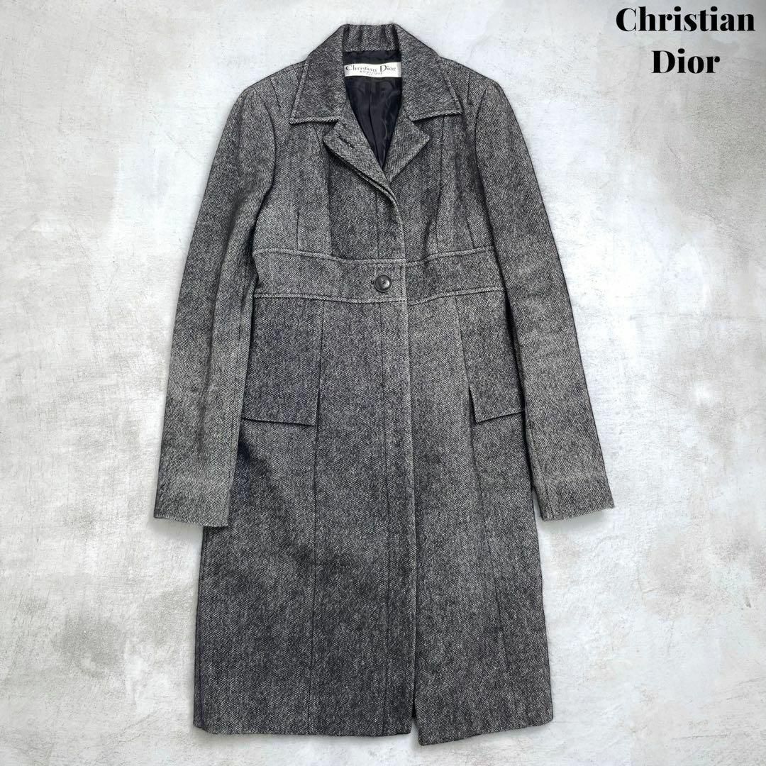 Christian Dior(クリスチャンディオール)の【美品】Christian Dior ディオール コート トロッター柄 07AW レディースのジャケット/アウター(その他)の商品写真