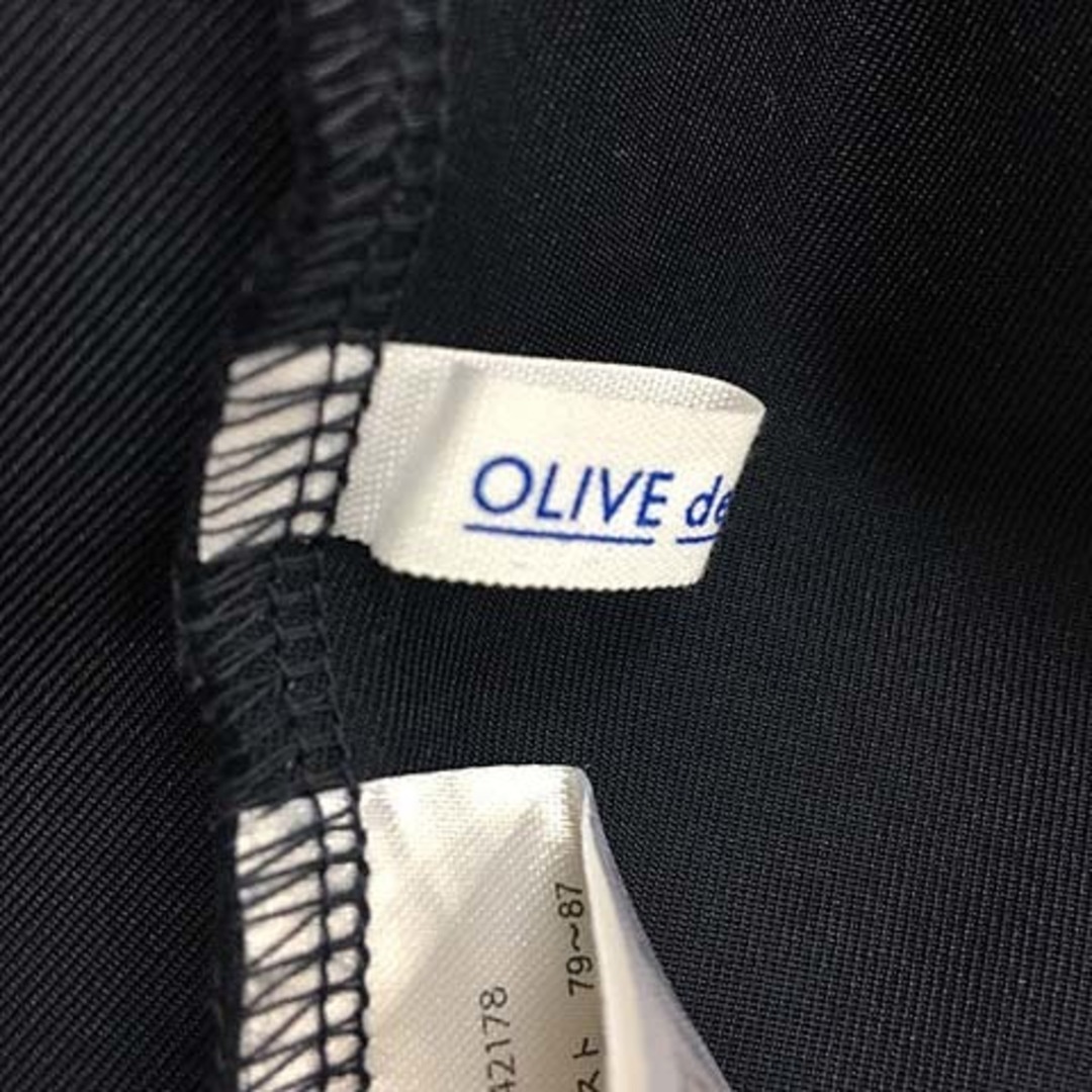 OLIVEdesOLIVE(オリーブデオリーブ)のオリーブデオリーブ ジャンパースカート ワンピース フレア ロング M 紺 レディースのワンピース(ロングワンピース/マキシワンピース)の商品写真