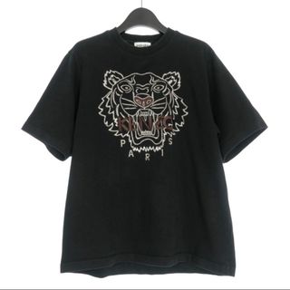 ケンゾー(KENZO)のケンゾー KENZO タイガー刺繍  クルーネックTシャツ カットソー S 黒(Tシャツ/カットソー(半袖/袖なし))