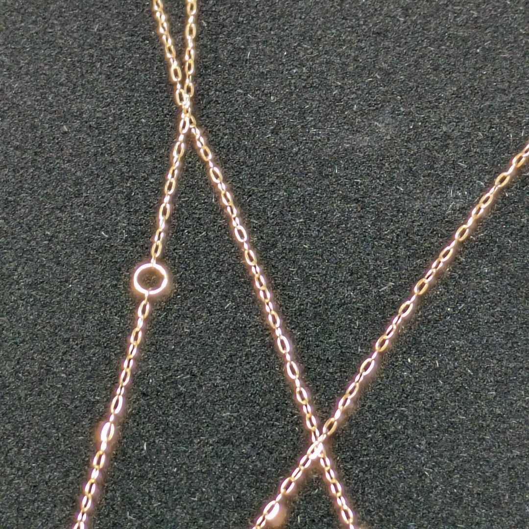 4℃(ヨンドシー)の814 4℃ダイヤハートネックレスK18PGピンクゴールド レディースのアクセサリー(ネックレス)の商品写真