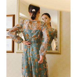 カスタネ(Kastane)の本日だけ出品 embroidery organdy dress(ロングドレス)