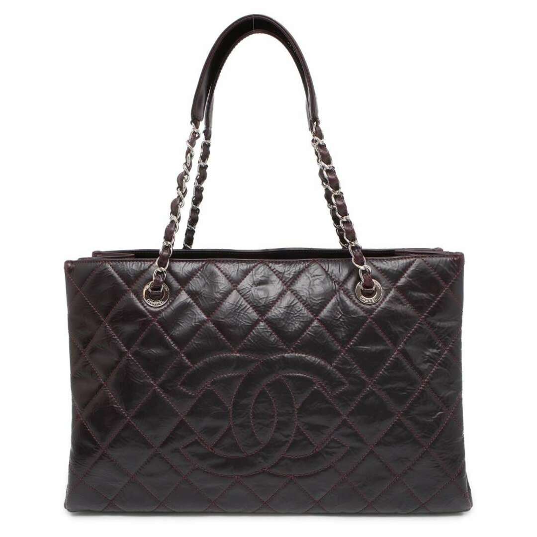 CHANEL(シャネル)のシャネル チェーントートバッグ GST マトラッセ ココマーク パテント CHANEL バッグ レディースのバッグ(トートバッグ)の商品写真