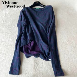 Vivienne Westwood ヴィヴィアン　変形トップス　スウェット　総柄(その他)