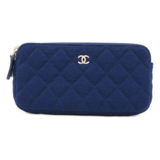 シャネル(CHANEL)のシャネル チェーンウォレット ココマーク マトラッセ コットン A82527 CHANEL ポシェット 財布(財布)