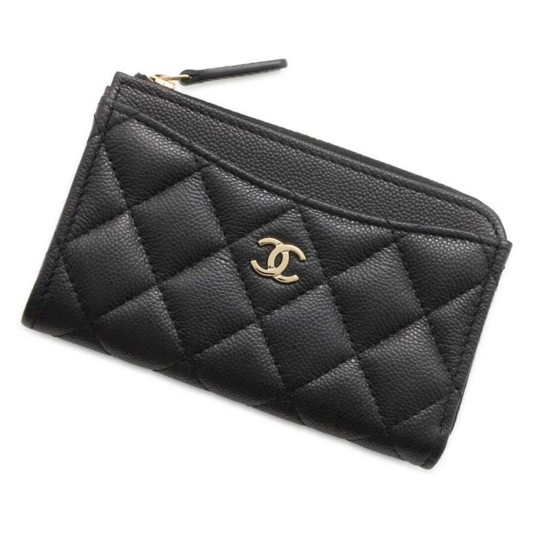 CHANEL(シャネル)のシャネル コインケース マトラッセ ココマーク ソフトキャビアスキン AP3179 フラグメント カードケース 黒 レディースのファッション小物(コインケース)の商品写真