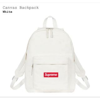 Supreme - supreme canvas backpack white