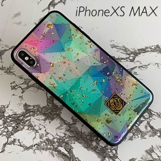 iPhoneXS MAX専用 ケースカバー グリッター(iPhoneケース)