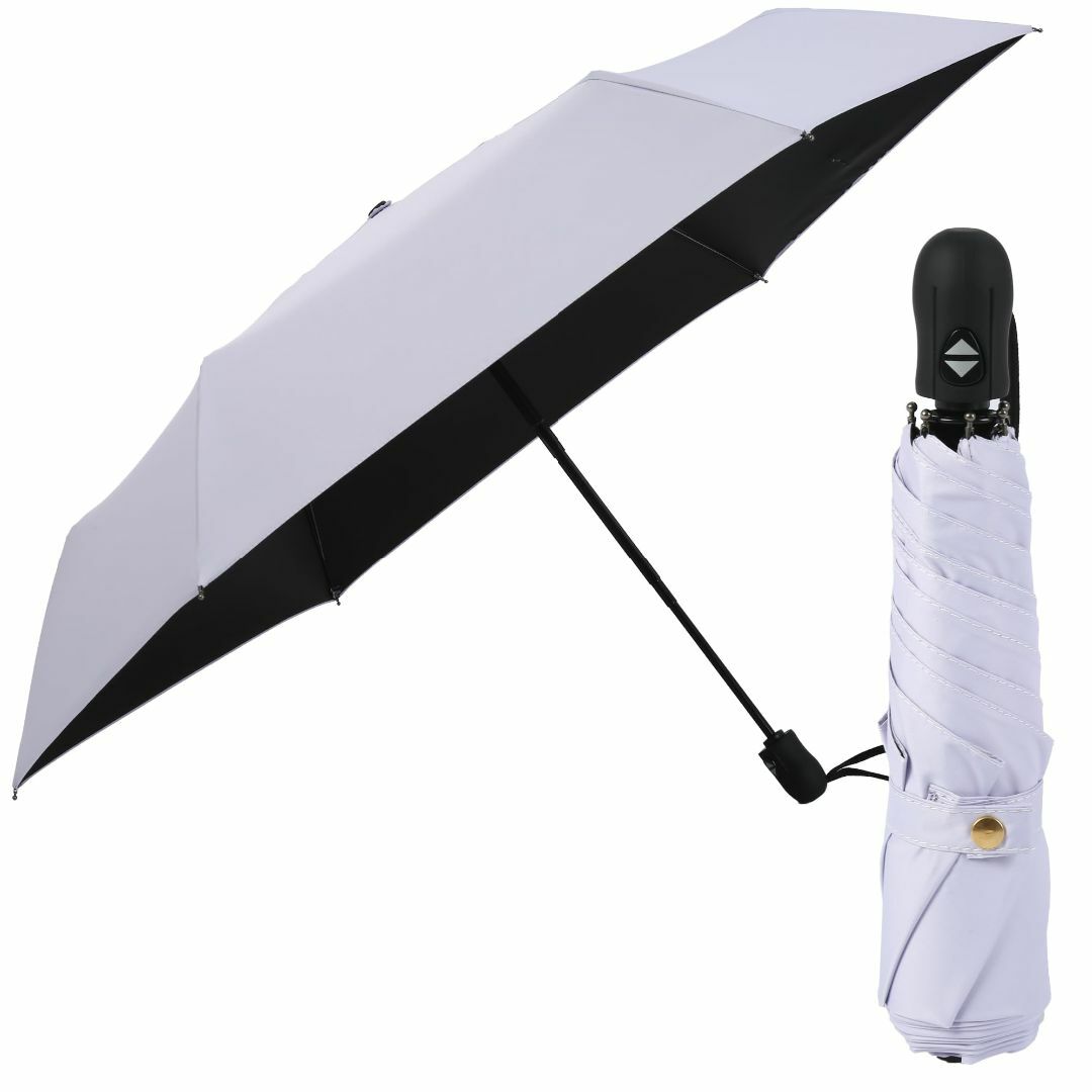 【色: purple】日傘 ワンタッチ自動開閉 晴雨兼用 超軽量 UVカット率  レディースのファッション小物(その他)の商品写真