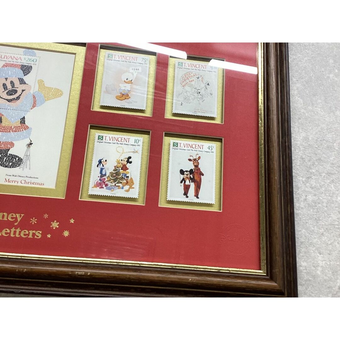 Disney ディズニー スタンプギャラリー Christmas Letters クリスマス レター 切手風 額縁 ミッキー ミッキーマウス エンタメ/ホビーのおもちゃ/ぬいぐるみ(キャラクターグッズ)の商品写真