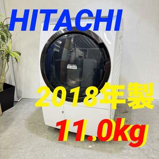 16457 ドラム式洗濯機 HITACHI BD-SX110CL 2018年製(洗濯機)