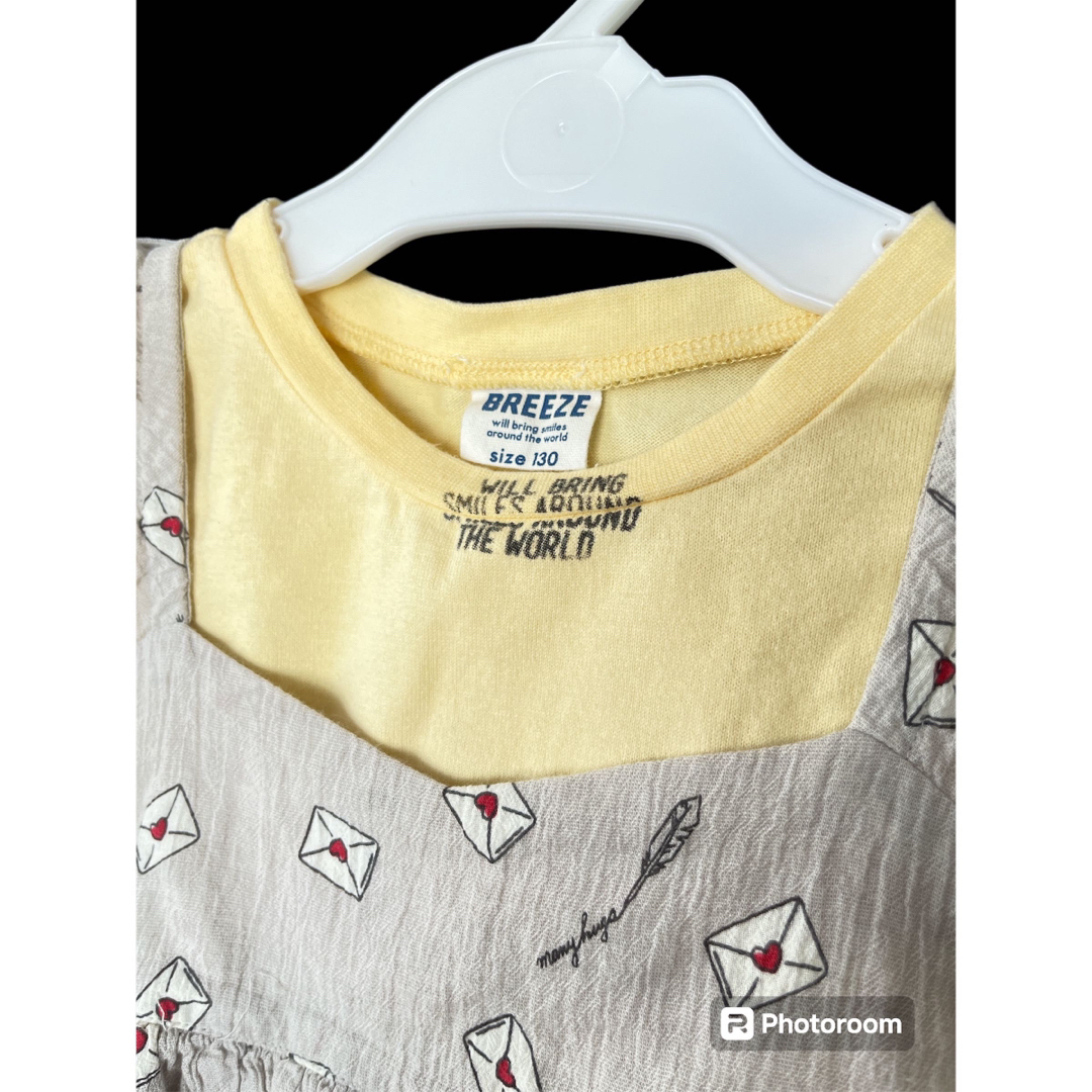 BREEZE(ブリーズ)のBREEZE ブリーズ　カットソー　Tシャツ　半袖　キャミソール キッズ/ベビー/マタニティのキッズ服女の子用(90cm~)(Tシャツ/カットソー)の商品写真