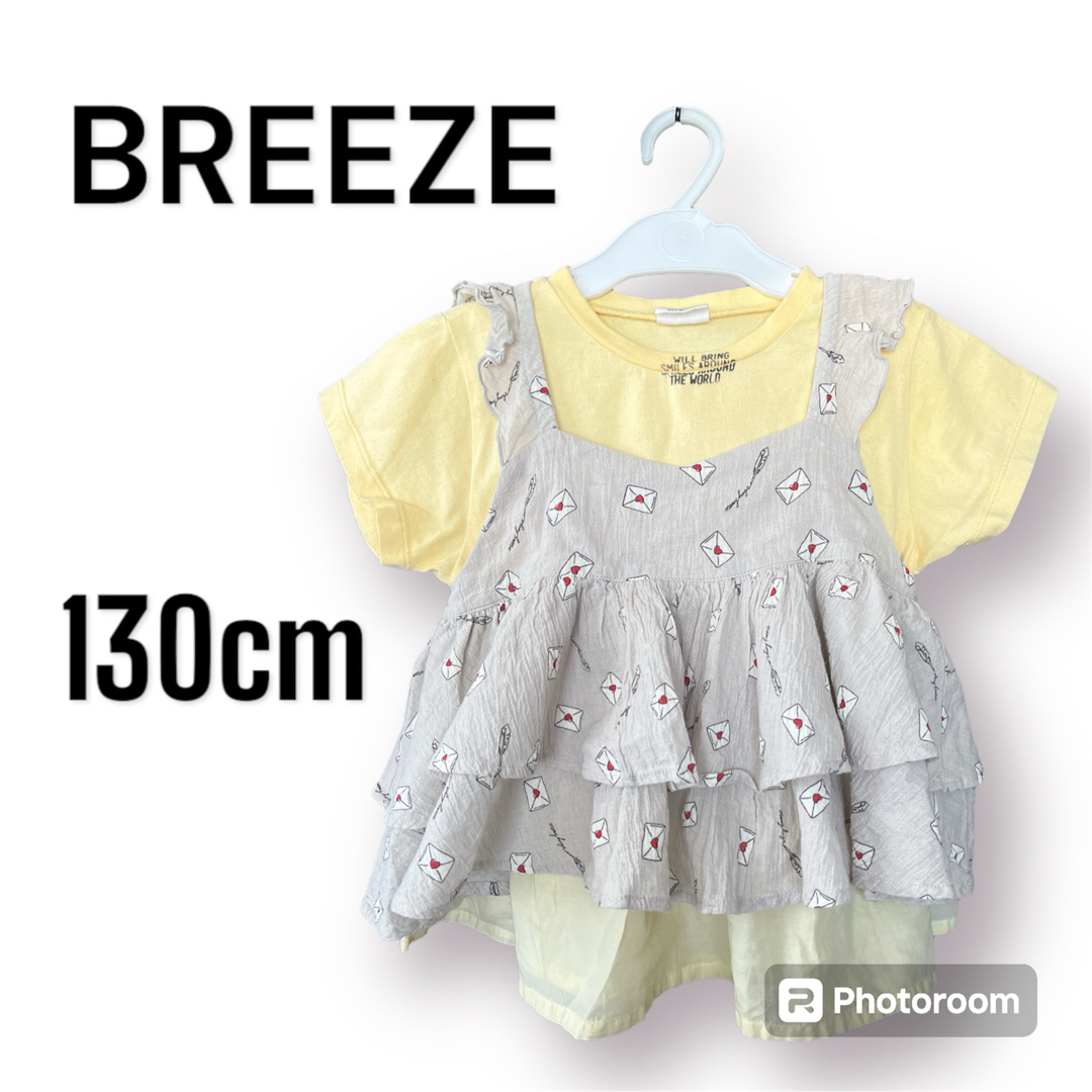 BREEZE(ブリーズ)のBREEZE ブリーズ　カットソー　Tシャツ　半袖　キャミソール キッズ/ベビー/マタニティのキッズ服女の子用(90cm~)(Tシャツ/カットソー)の商品写真