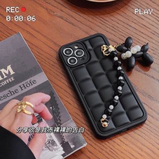 【早い物勝ち】韓国 犬 キーホルダー iphon14 Pro Max 地雷 原宿(iPhoneケース)