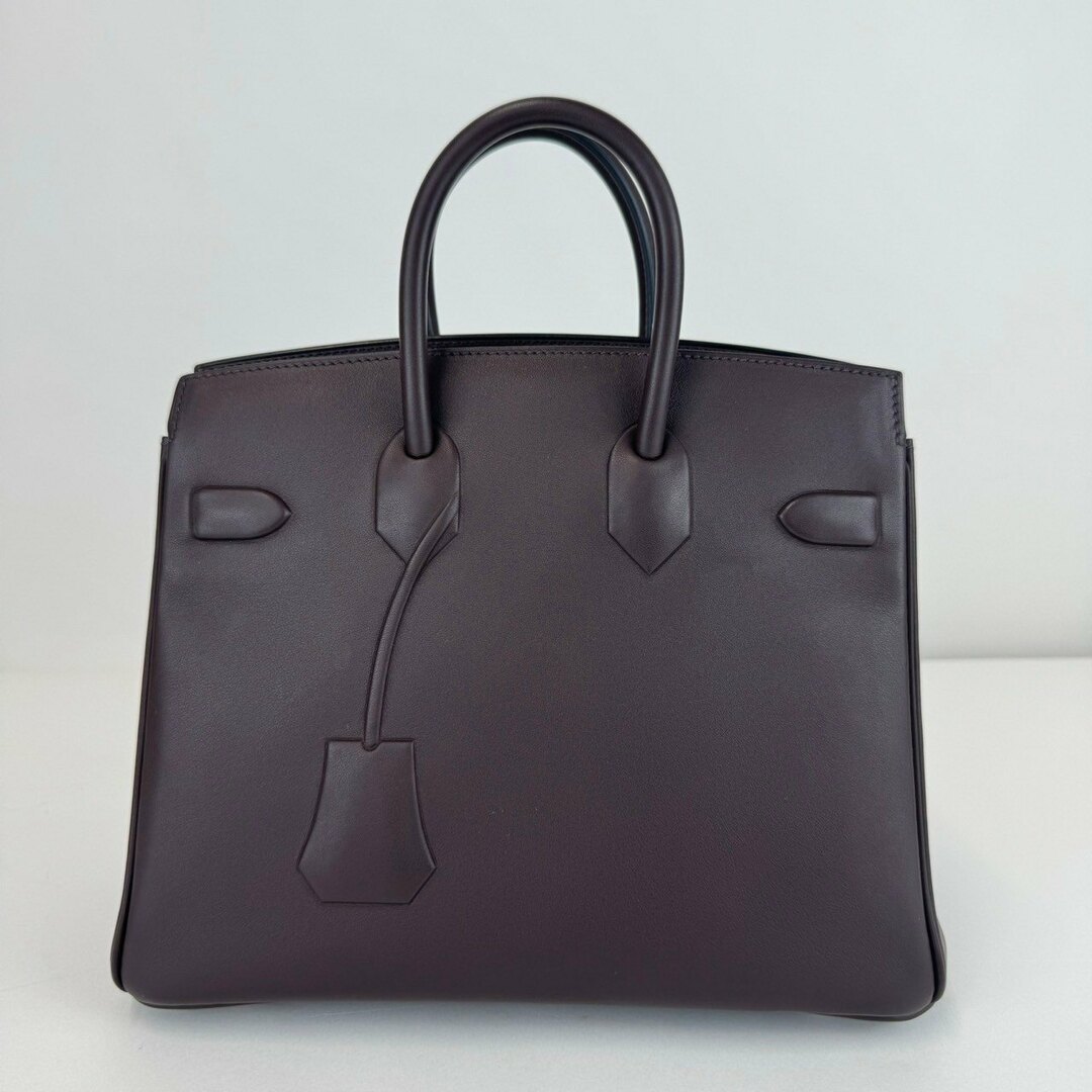 Hermes(エルメス)の新品未使用 HERMES エルメス Birkin25 shadow バーキン25 シャドー Rouge Sellier ルージュセリエ Swift スウィフト PHW シルバー金具 Stamp-Z Z刻印 レディースバッグ ハンドバッグ レディースのバッグ(ハンドバッグ)の商品写真