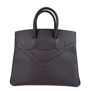 エルメス(Hermes)の新品未使用 HERMES エルメス Birkin25 shadow バーキン25 シャドー Rouge Sellier ルージュセリエ Swift スウィフト PHW シルバー金具 Stamp-Z Z刻印 レディースバッグ ハンドバッグ(ハンドバッグ)