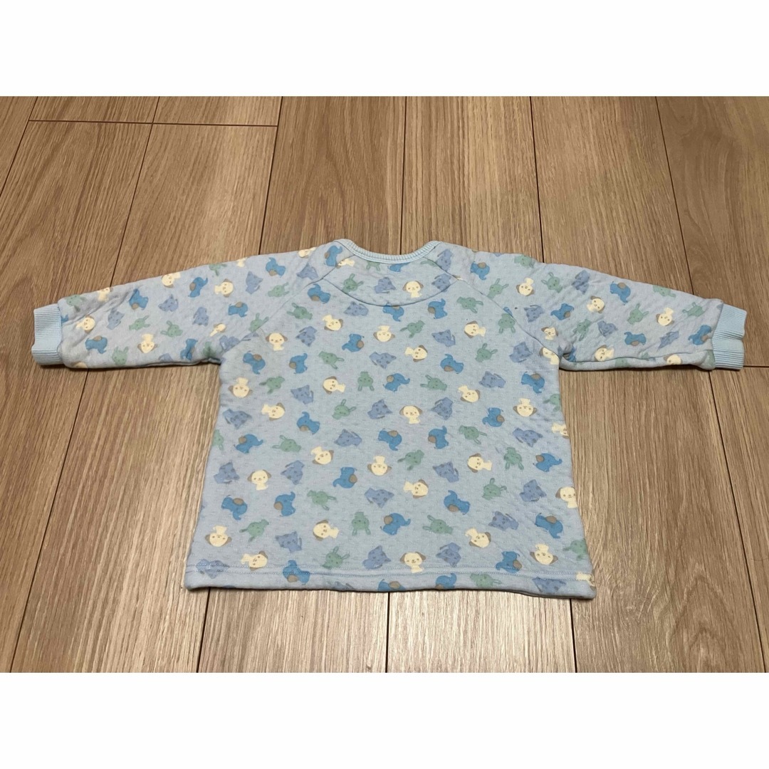 【コープ】キルト生地パジャマ90㎝ キッズ/ベビー/マタニティのキッズ服男の子用(90cm~)(パジャマ)の商品写真