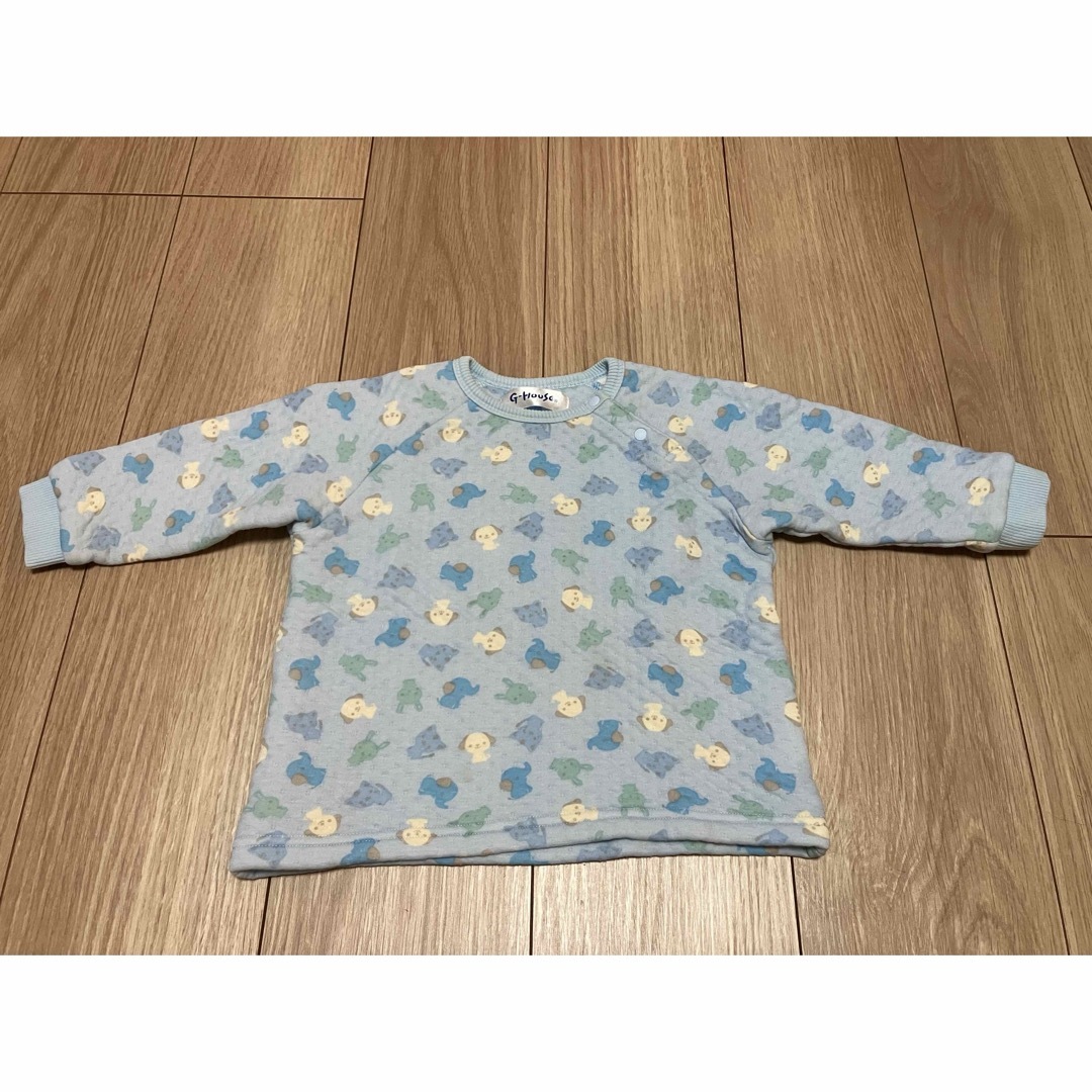 【コープ】キルト生地パジャマ90㎝ キッズ/ベビー/マタニティのキッズ服男の子用(90cm~)(パジャマ)の商品写真