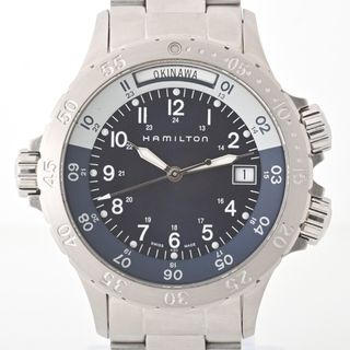 Hamilton - ハミルトン / HAMILTON　カーキ ネイビー サブ GMT　H74541143 / H745410　クオーツ　【中古】　商品番号 A-155422