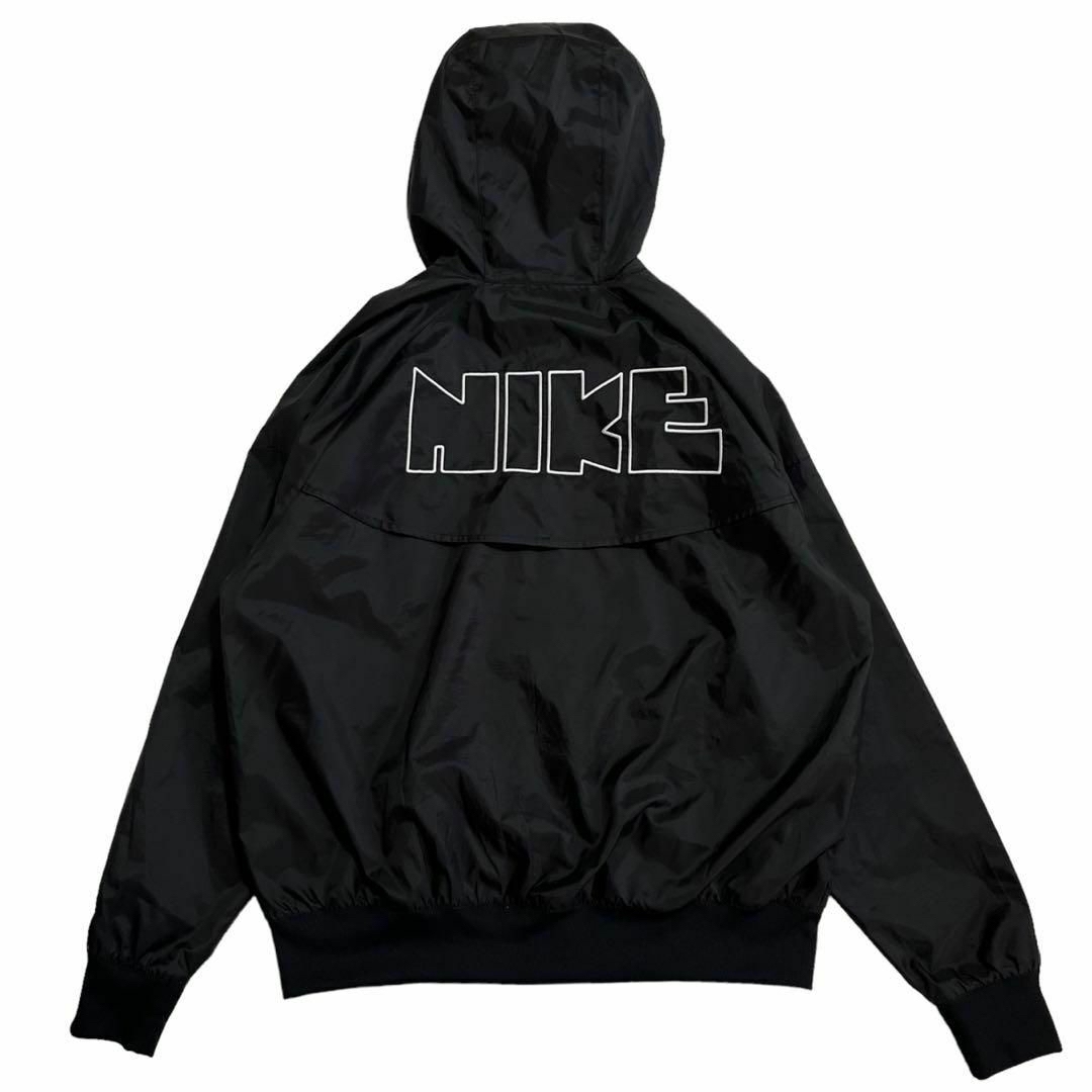 NIKE(ナイキ)の4440 美品 NIKE ナイロンジャケット 刺繍ゴツナイキ ブラック L メンズのジャケット/アウター(ナイロンジャケット)の商品写真