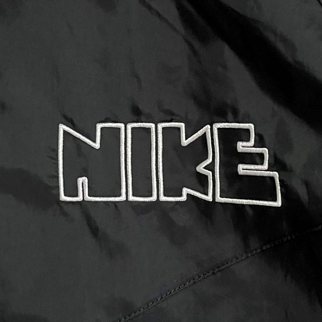 NIKE(ナイキ)の4440 美品 NIKE ナイロンジャケット 刺繍ゴツナイキ ブラック L メンズのジャケット/アウター(ナイロンジャケット)の商品写真