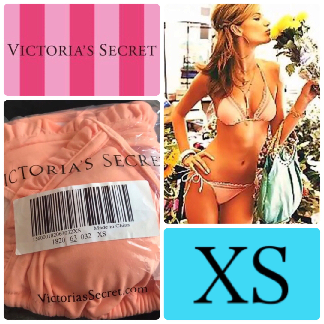 Victoria's Secret(ヴィクトリアズシークレット)のレア 新品 水着 ヴィクトリアシークレット コーラル XS レディースの水着/浴衣(水着)の商品写真