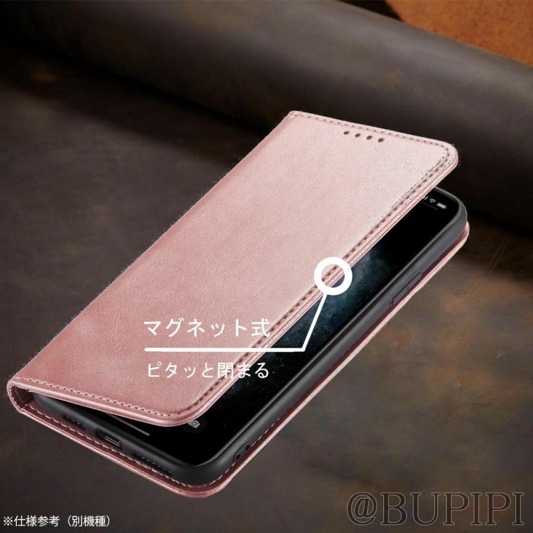 手帳型 スマホケース 高品質 レザー iphone XR ピンク カバー CPP スマホ/家電/カメラのスマホアクセサリー(iPhoneケース)の商品写真