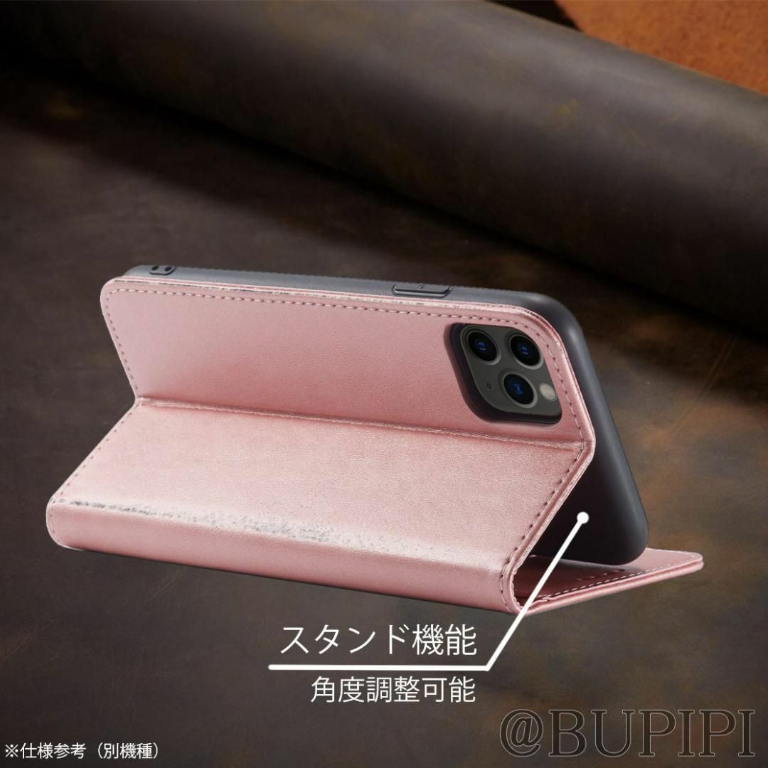 手帳型 スマホケース 高品質 レザー iphone XR ピンク カバー CPP スマホ/家電/カメラのスマホアクセサリー(iPhoneケース)の商品写真