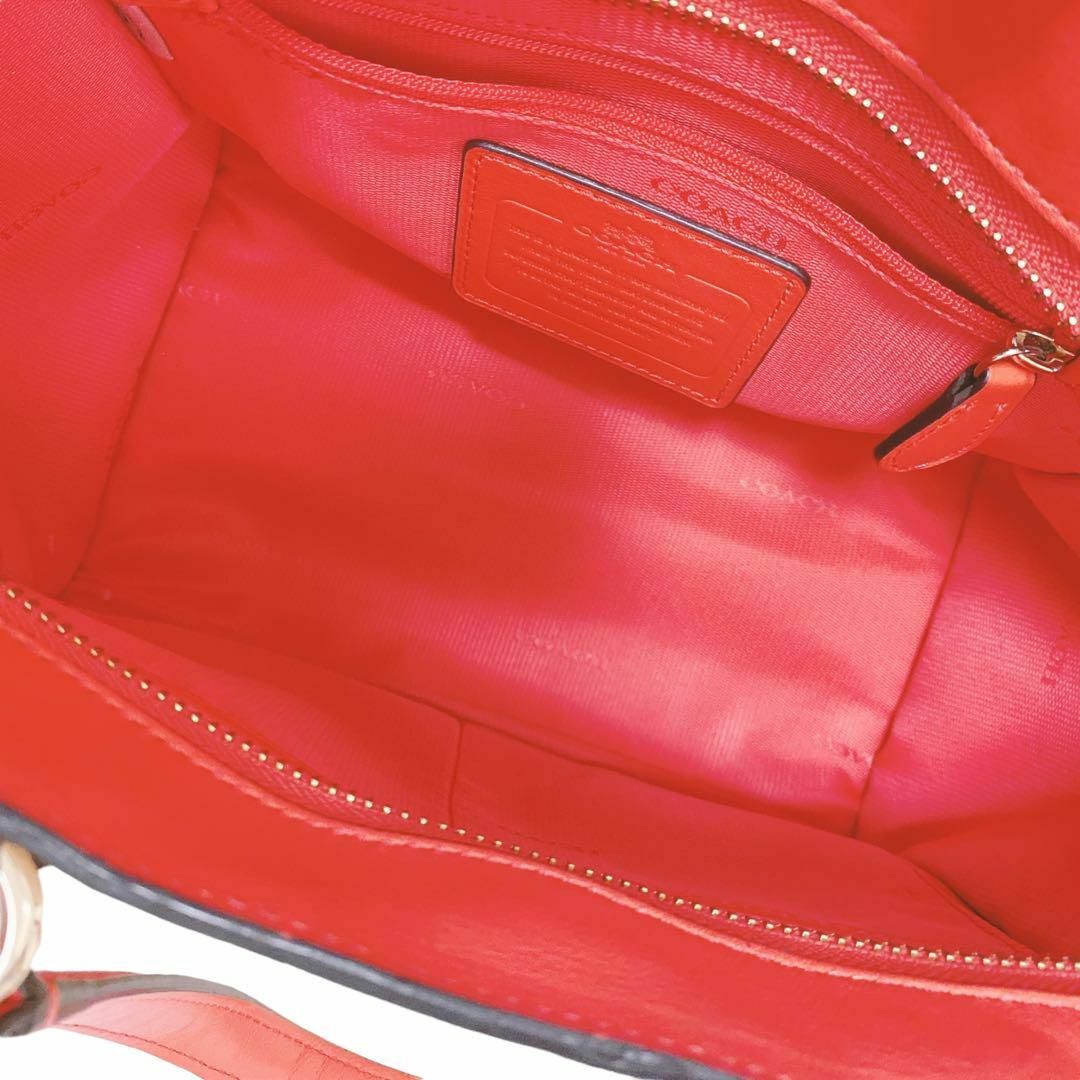COACH(コーチ)の美品【COACH】34731 2way ショルダー ハンドバッグ ピンク 馬車 メンズのバッグ(ショルダーバッグ)の商品写真