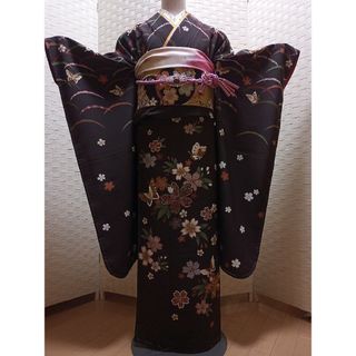 限定価格！☆新古品（しつけ糸付）☆ 成人式  金彩 豪華振袖フルセット(振袖)