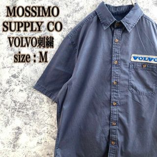 モッシモ(MOSSIMO)のIT30 US古着モッシモサプライ自動車ディーラーボルボ刺繍ワッペン半袖シャツ(Tシャツ/カットソー(半袖/袖なし))