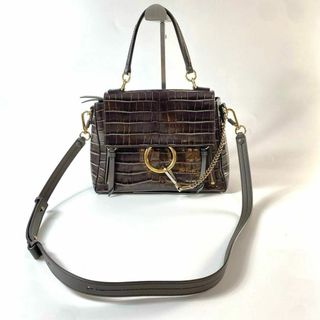 クロエ(Chloe)の美品 クロエChloe 2way フェイディ FAYEDAY クロコ ショルダー(ショルダーバッグ)