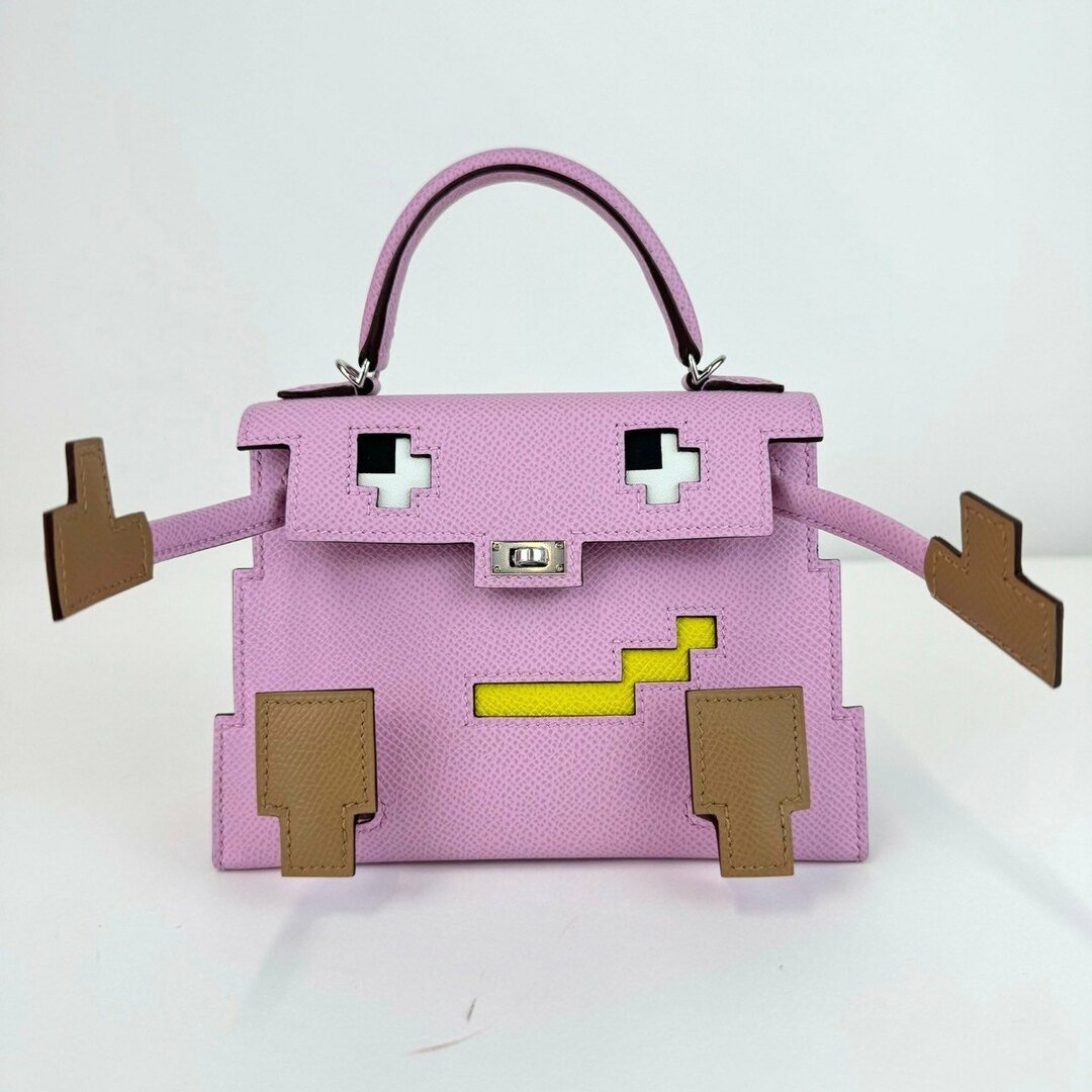 Hermes(エルメス)の新品未使用 HERMES エルメス Kelly doll picto ケリードールピクト Mauve sylvester/Chai/Lime/Nata モーヴシルベストル/チャイ/ライム/ナタ PHW シルバー金具   Epsom エプソン Stamp-U U刻 レディースバッグ 2wayバッグ ショルダーバック ハンドバッグ レディースのバッグ(ショルダーバッグ)の商品写真