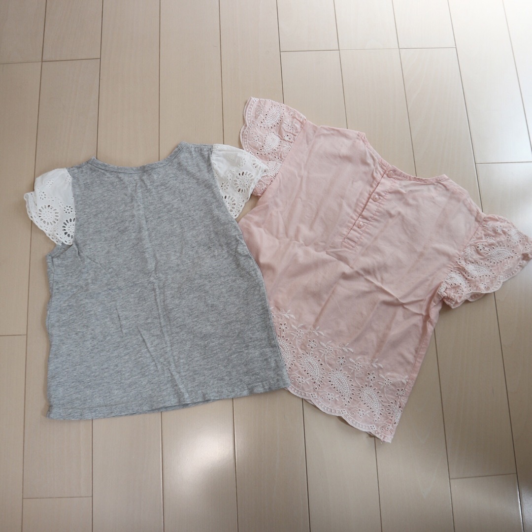 petit main(プティマイン)のプティマイン トップス2枚セット　120cm キッズ/ベビー/マタニティのキッズ服女の子用(90cm~)(Tシャツ/カットソー)の商品写真