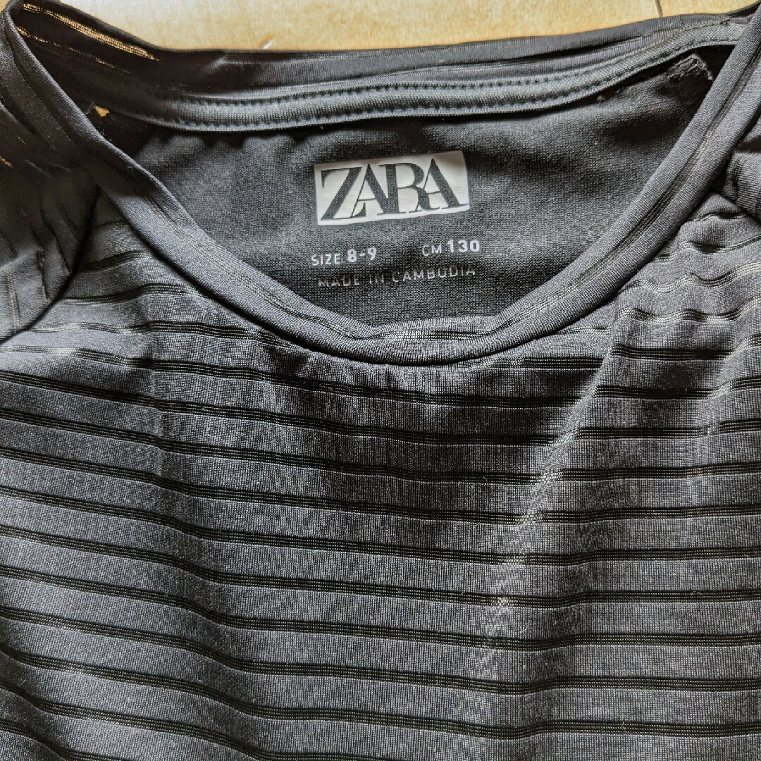 ZARA KIDS(ザラキッズ)のザラ　キッズアクティブTシャツ130 キッズ/ベビー/マタニティのキッズ服女の子用(90cm~)(Tシャツ/カットソー)の商品写真