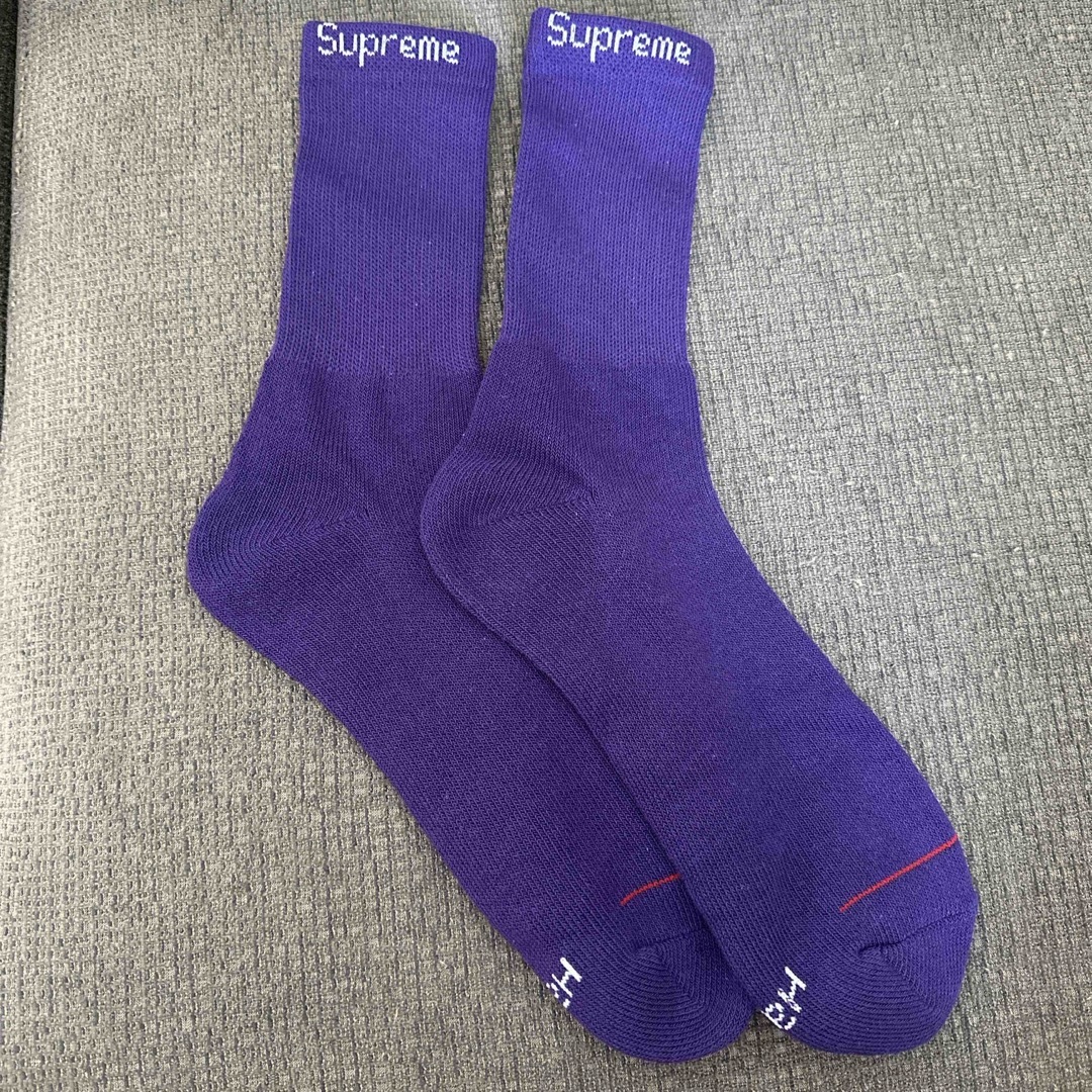 Supreme(シュプリーム)のSupreme Hanes ソックス　パープル メンズのレッグウェア(ソックス)の商品写真