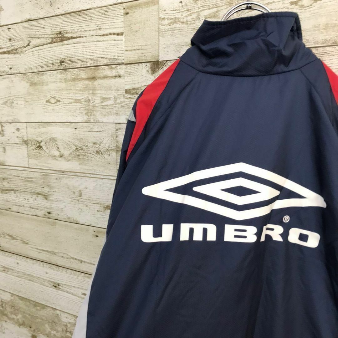 UMBRO(アンブロ)の【k5742】デサント製90年代当時物アンブロ刺繍ロゴトラックジャケットナイロン メンズのジャケット/アウター(ナイロンジャケット)の商品写真