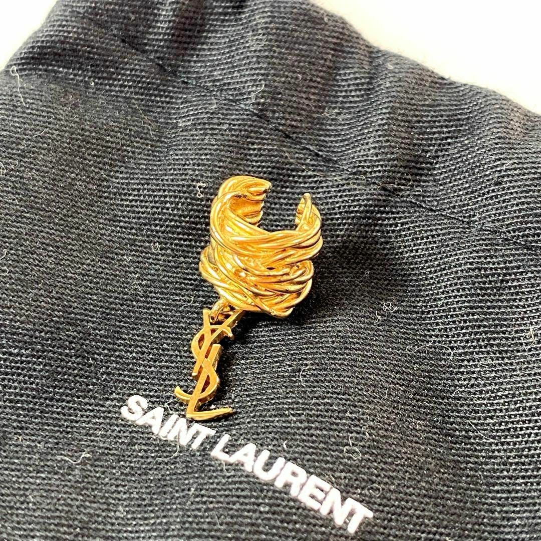 Saint Laurent(サンローラン)のサンローラン SAINT LAURANT イヤーカフ ロゴ スイング ゴールド レディースのアクセサリー(イヤーカフ)の商品写真