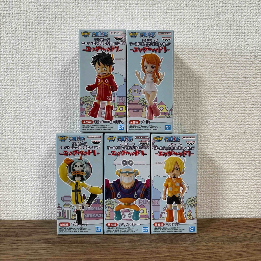 ONE PIECE(ワンピース)のワンピース ワールドコレクタブルフィギュア エッグヘッド コンプリート エンタメ/ホビーのフィギュア(アニメ/ゲーム)の商品写真