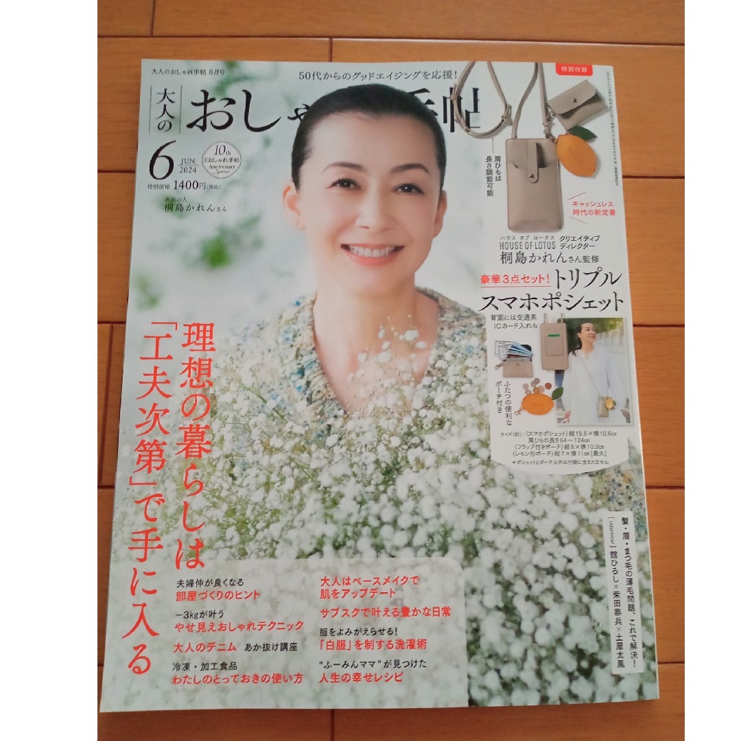 宝島社(タカラジマシャ)の大人のおしゃれ手帖 2024年 06月号 [雑誌] エンタメ/ホビーの雑誌(その他)の商品写真