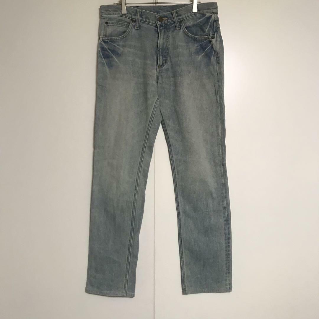 【色落ち感◎】リー　ストレートジーンズ　ブルー　ゆるだぼ　A956 メンズのパンツ(デニム/ジーンズ)の商品写真