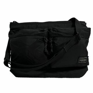 ポーター(PORTER)の3590 美品 PORTER DRAFT SHOULDER BAG ブラック(ショルダーバッグ)