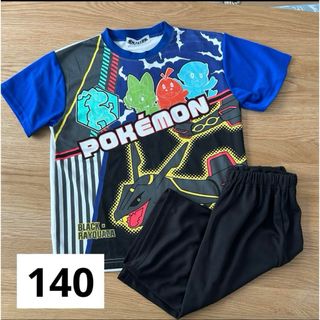 ポケモン - 新品　ポケモン　パジャマ　140㎝　メッシュ素材　ブラックレックウザ　ニャオハ