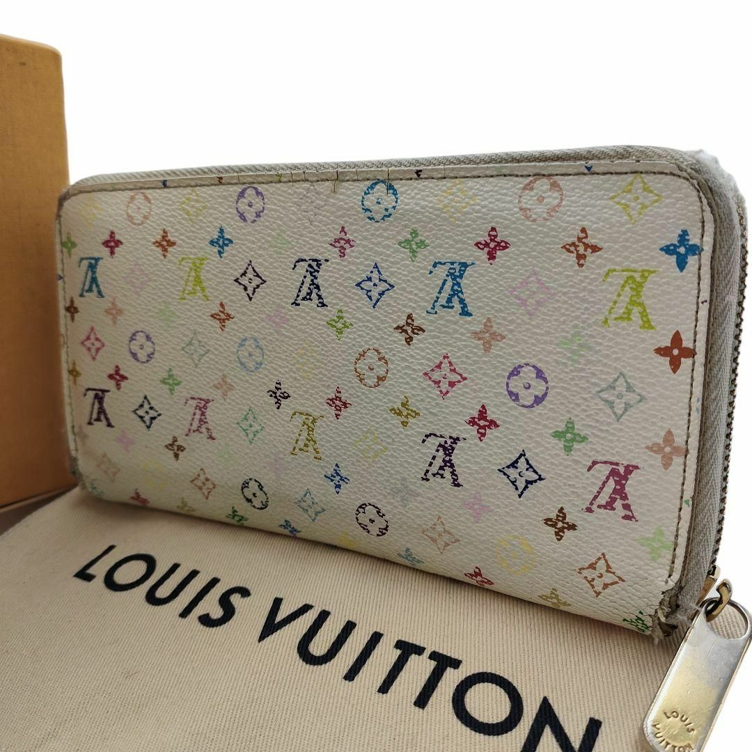 LOUIS VUITTON(ルイヴィトン)の稀少 ルイヴィトン 長財布 ラウンドファスナー マルチカラー モノグラム レザー レディースのファッション小物(財布)の商品写真
