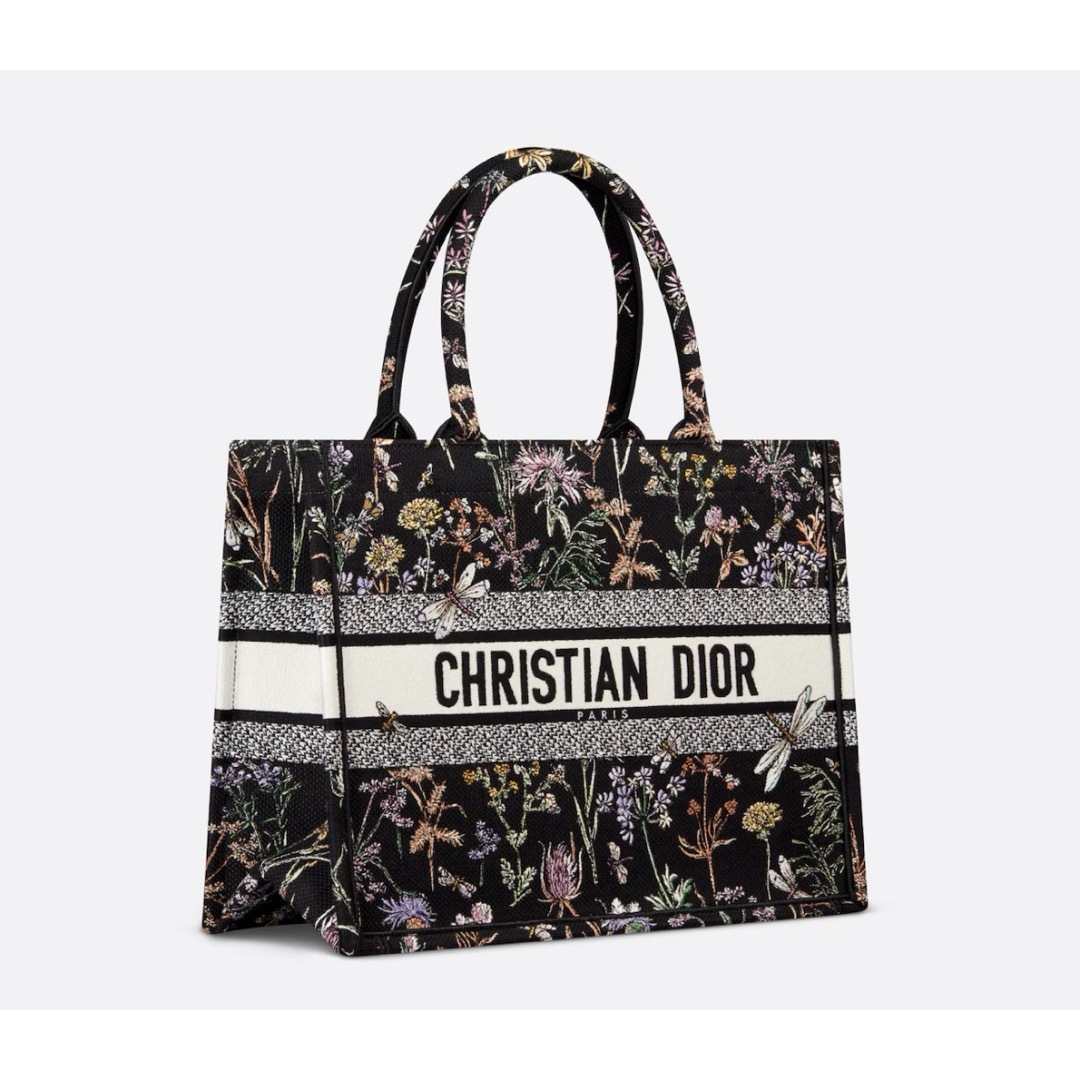 Christian Dior(クリスチャンディオール)の新品 定価以下 DIOR BOOK TOTE ミディアムバッグ ブラック レディースのバッグ(トートバッグ)の商品写真