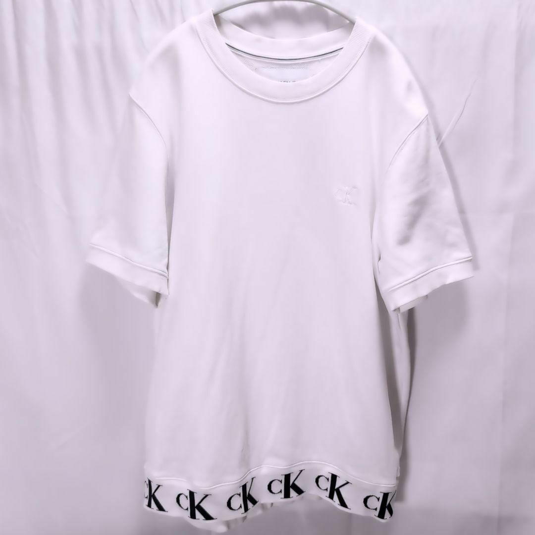 Calvin Klein(カルバンクライン)のCalvin Klein Jeans ヘビーウエイト Tシャツ ホワイト XL メンズのトップス(Tシャツ/カットソー(半袖/袖なし))の商品写真