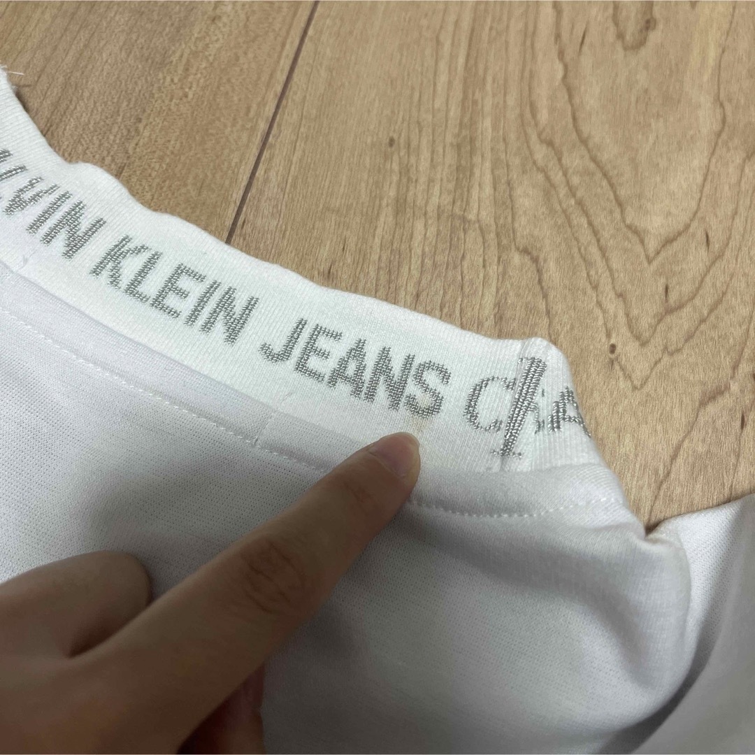 Calvin Klein(カルバンクライン)のカルバンクライン　ロゴ　Tシャツ　L レディースのトップス(Tシャツ(半袖/袖なし))の商品写真