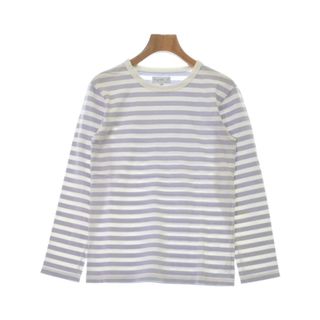 Agnes b. Tシャツ・カットソー T2(M位) 白x紫(ボーダー) 【古着】【中古】