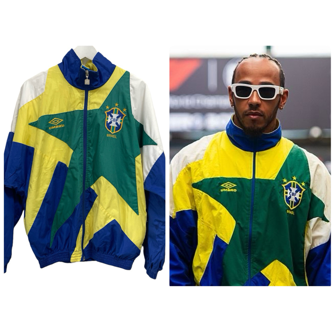 UMBRO(アンブロ)の90s UMBRO Brazil track M ブラジル アンブロ ジャケット メンズのジャケット/アウター(ナイロンジャケット)の商品写真