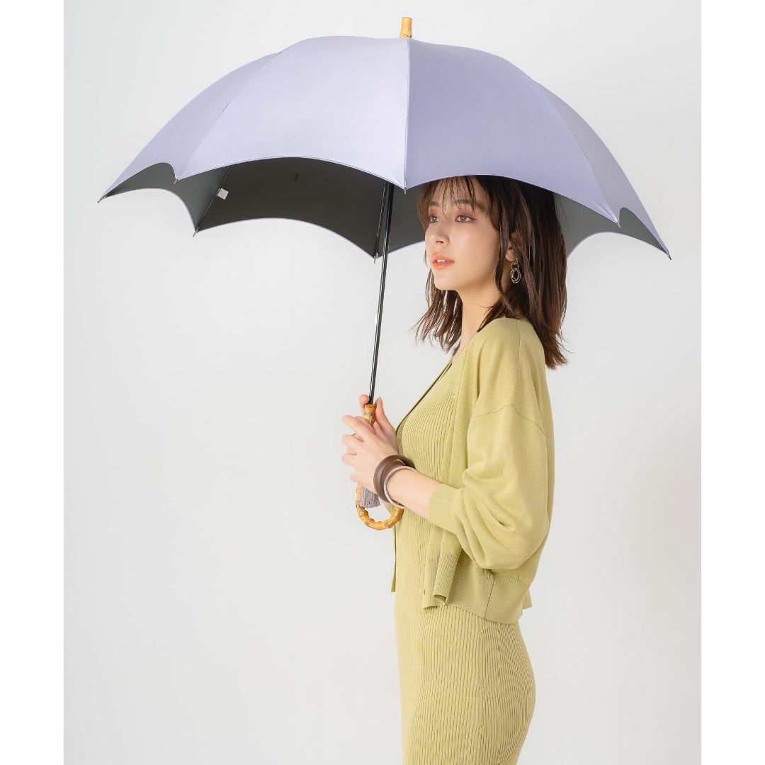 【色: 無地【52】パープル】[マコッカ] 完全遮光 UVカット100% 晴雨兼 レディースのファッション小物(その他)の商品写真