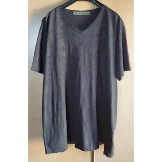 AYUITE - AYUITE  アユイテ　エンボス加工　Vネック　総柄　半袖　Tシャツ　希少